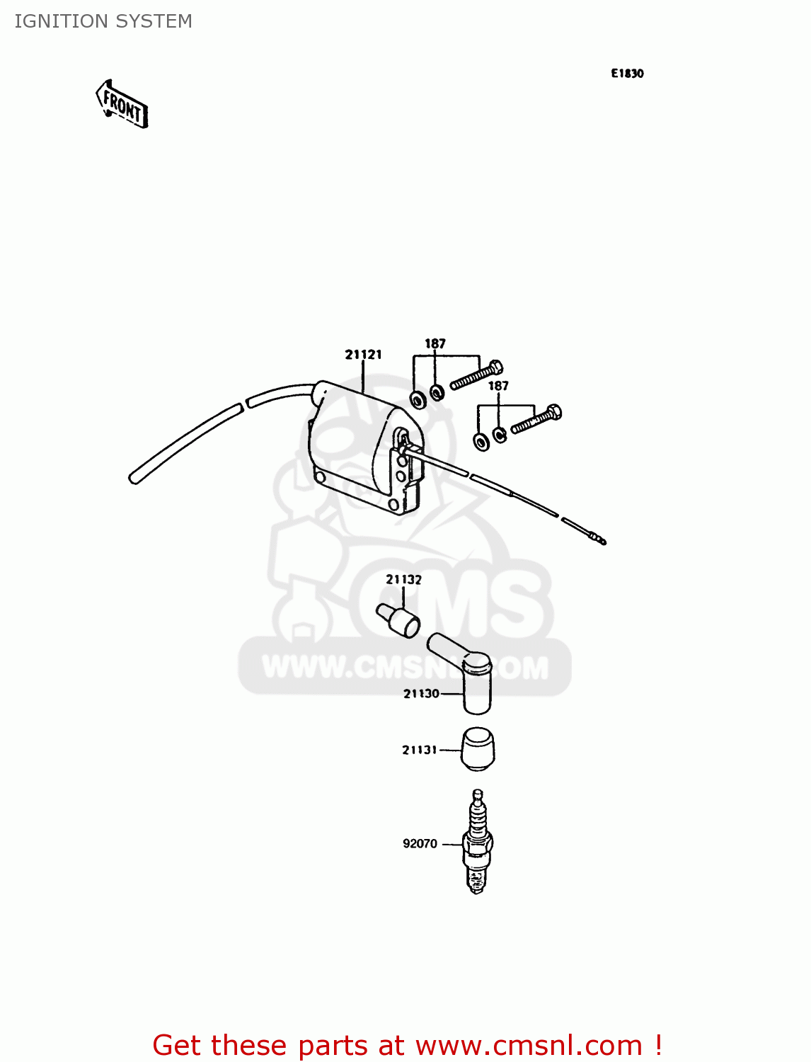 IGNITION SYSTEM KH125K9 1994 UNITED KINGDOM