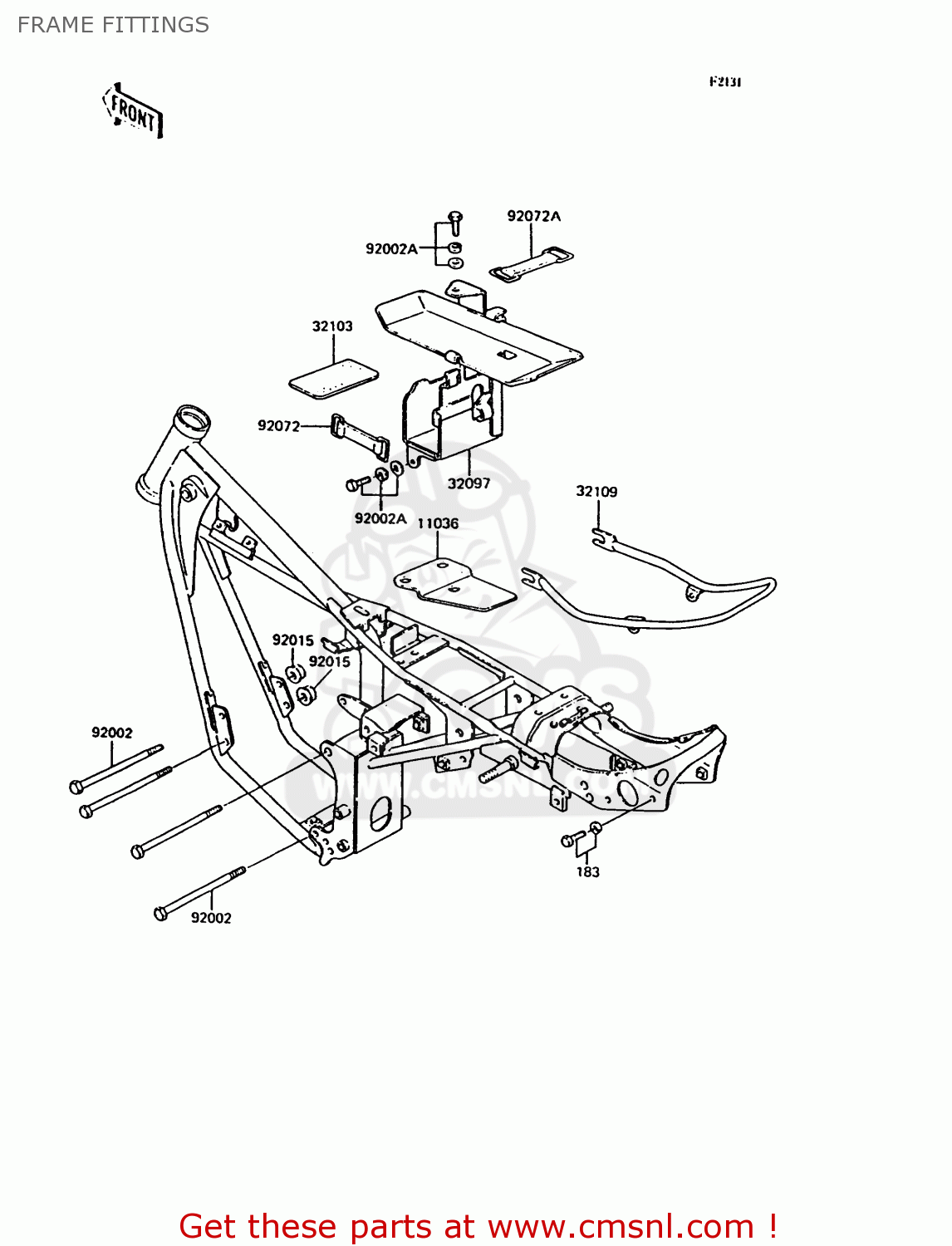FRAME FITTINGS KH125K9 1994 UNITED KINGDOM