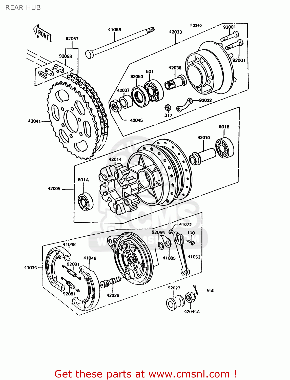 REAR HUB KH125K9 1994 UNITED KINGDOM