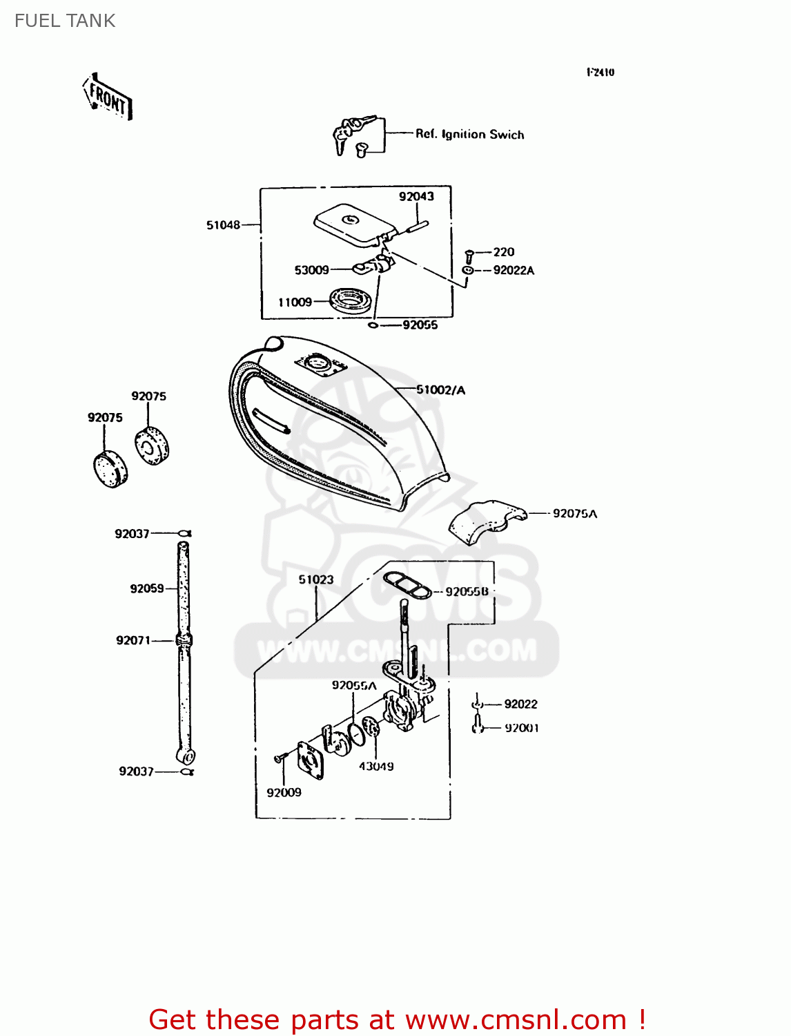 FUEL TANK KH125K9 1994 UNITED KINGDOM