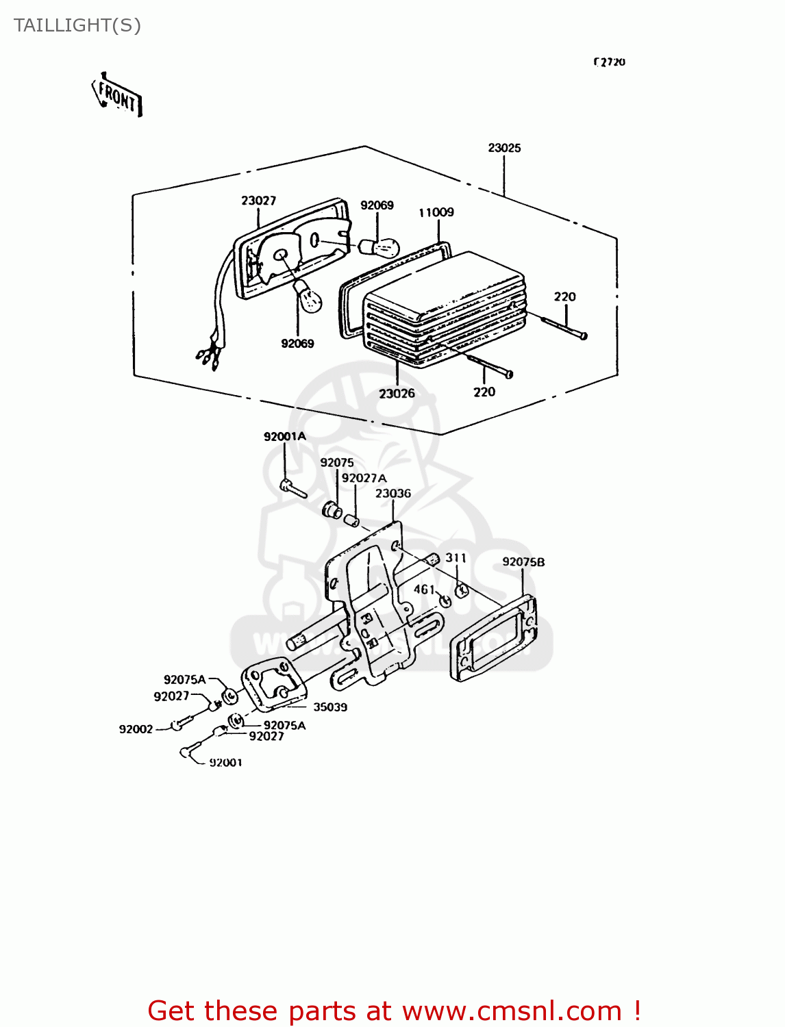 TAILLIGHT(S) KH125K9 1994 UNITED KINGDOM