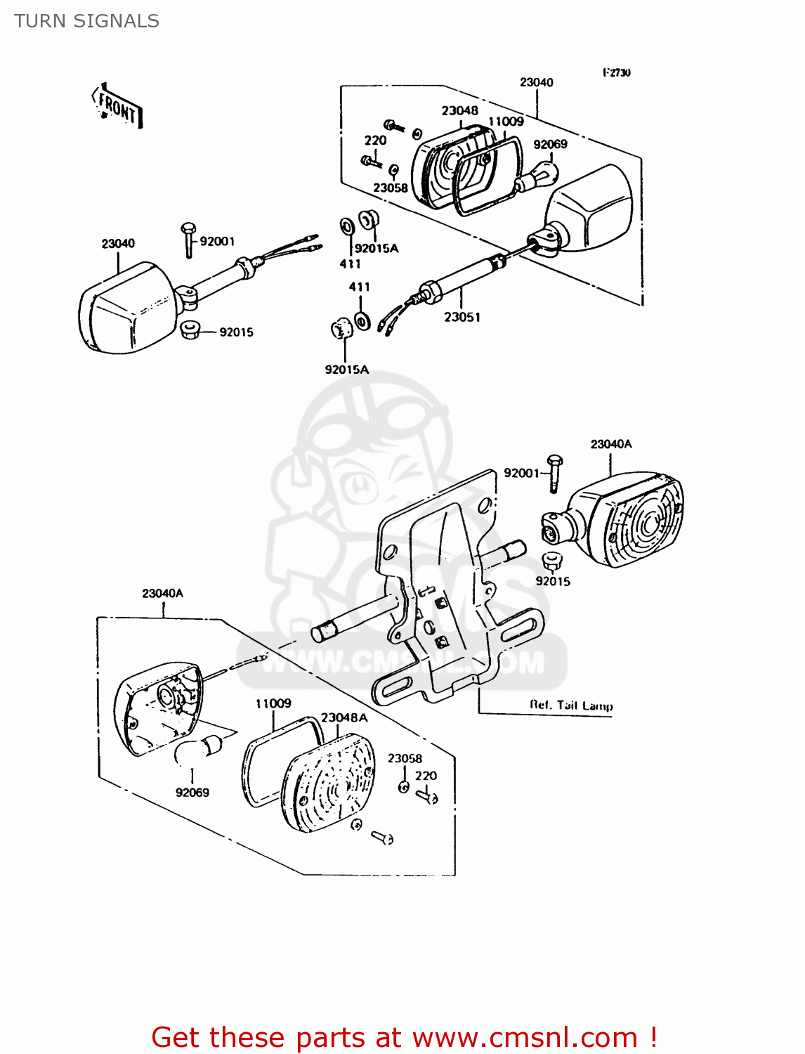 TURN SIGNALS KH125K9 1994 UNITED KINGDOM