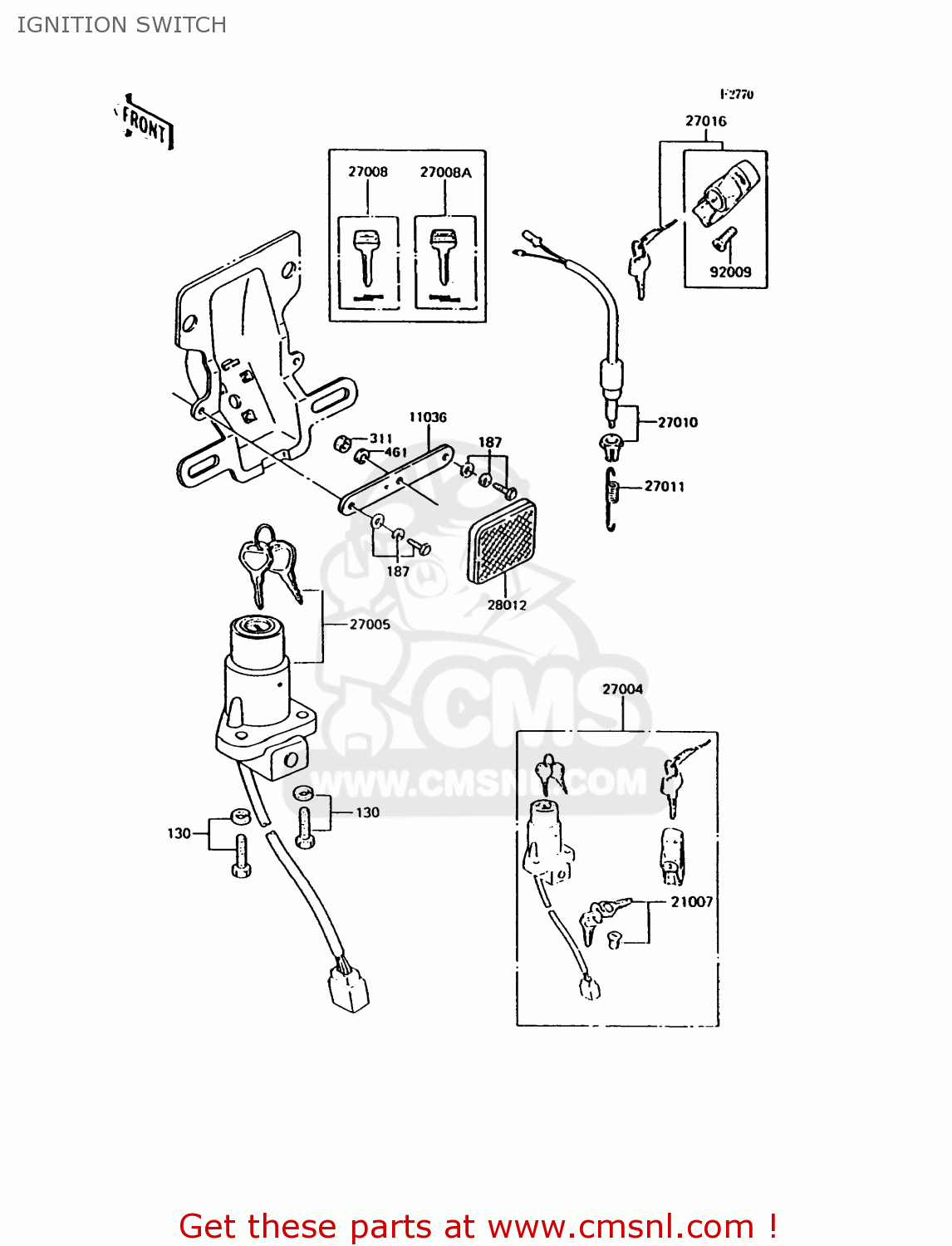 IGNITION SWITCH KH125K9 1994 UNITED KINGDOM