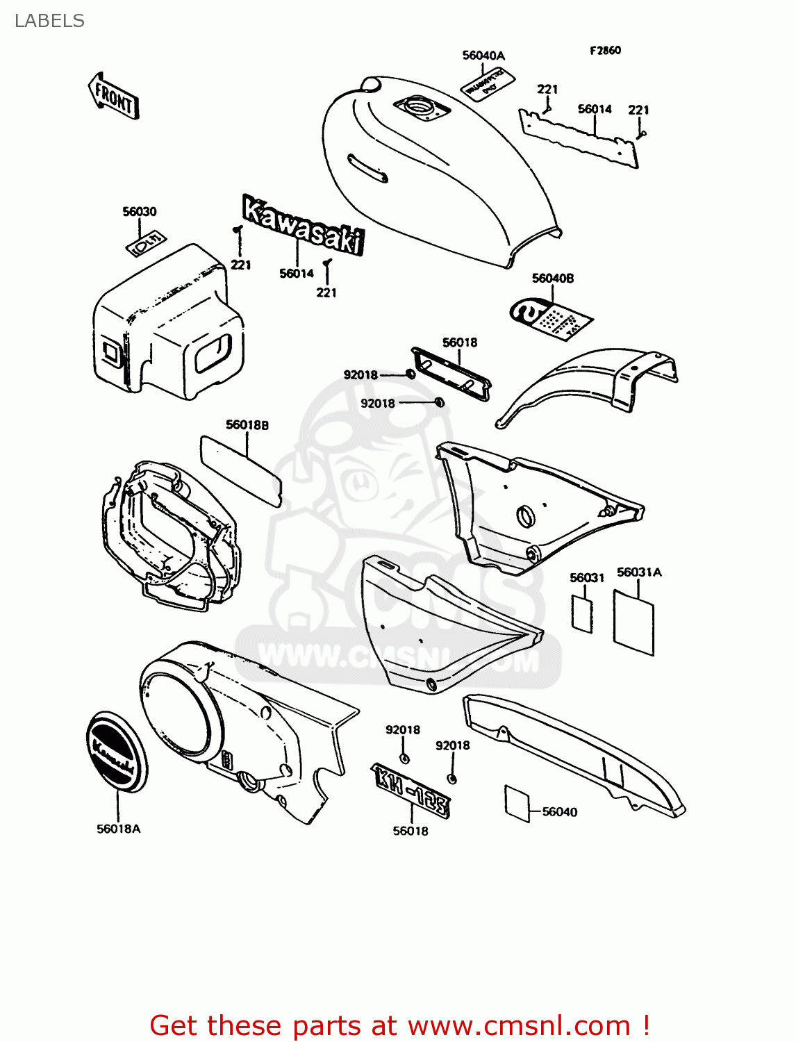 LABELS KH125K9 1994 UNITED KINGDOM