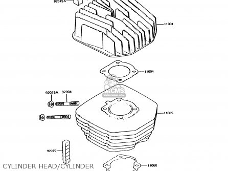 CYLINDER HEAD/CYLINDER - KH125K9 1994 UNITED KINGDOM