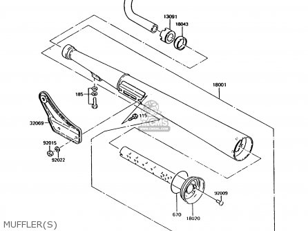 MUFFLER(S) - KH125K9 1994 UNITED KINGDOM