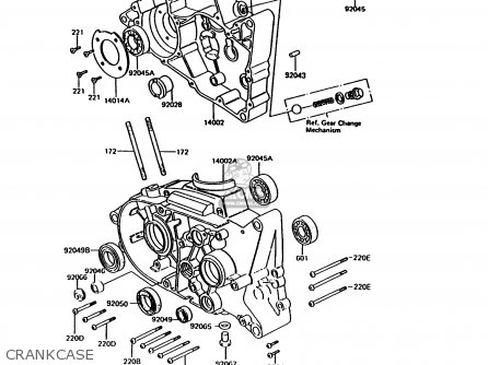 CRANKCASE - KH125K9 1994 UNITED KINGDOM