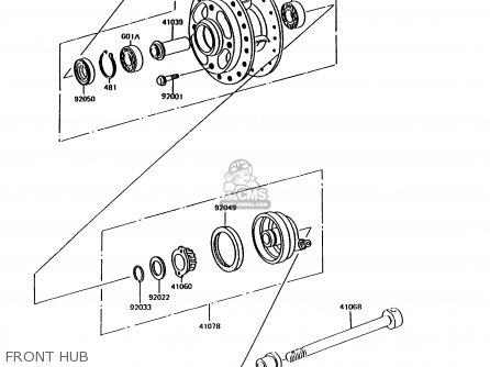 FRONT HUB - KH125K9 1994 UNITED KINGDOM