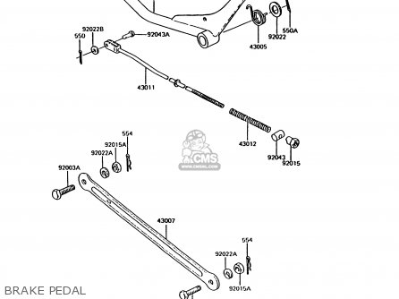 BRAKE PEDAL - KH125K9 1994 UNITED KINGDOM