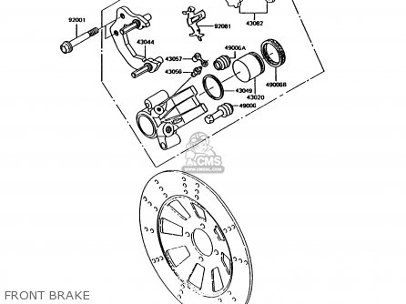 FRONT BRAKE - KH125K9 1994 UNITED KINGDOM