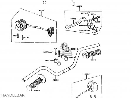 HANDLEBAR - KH125K9 1994 UNITED KINGDOM