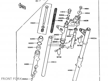 FRONT FORK - KH125K9 1994 UNITED KINGDOM