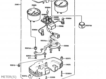 METER(S) - KH125K9 1994 UNITED KINGDOM