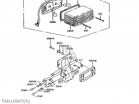TAILLIGHT(S) - KH125K9 1994 UNITED KINGDOM