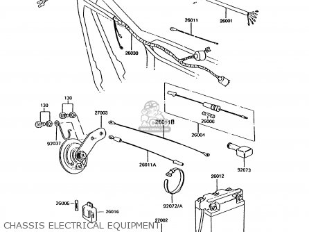 CHASSIS ELECTRICAL EQUIPMENT - KH125K9 1994 UNITED KINGDOM
