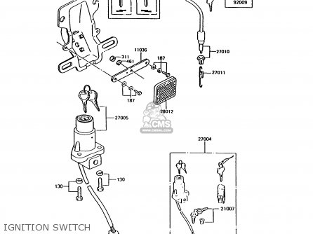IGNITION SWITCH - KH125K9 1994 UNITED KINGDOM