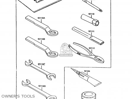 OWNER'S TOOLS - KH125K9 1994 UNITED KINGDOM