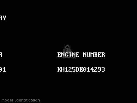 Model Identification - KH125K9 1994 UNITED KINGDOM