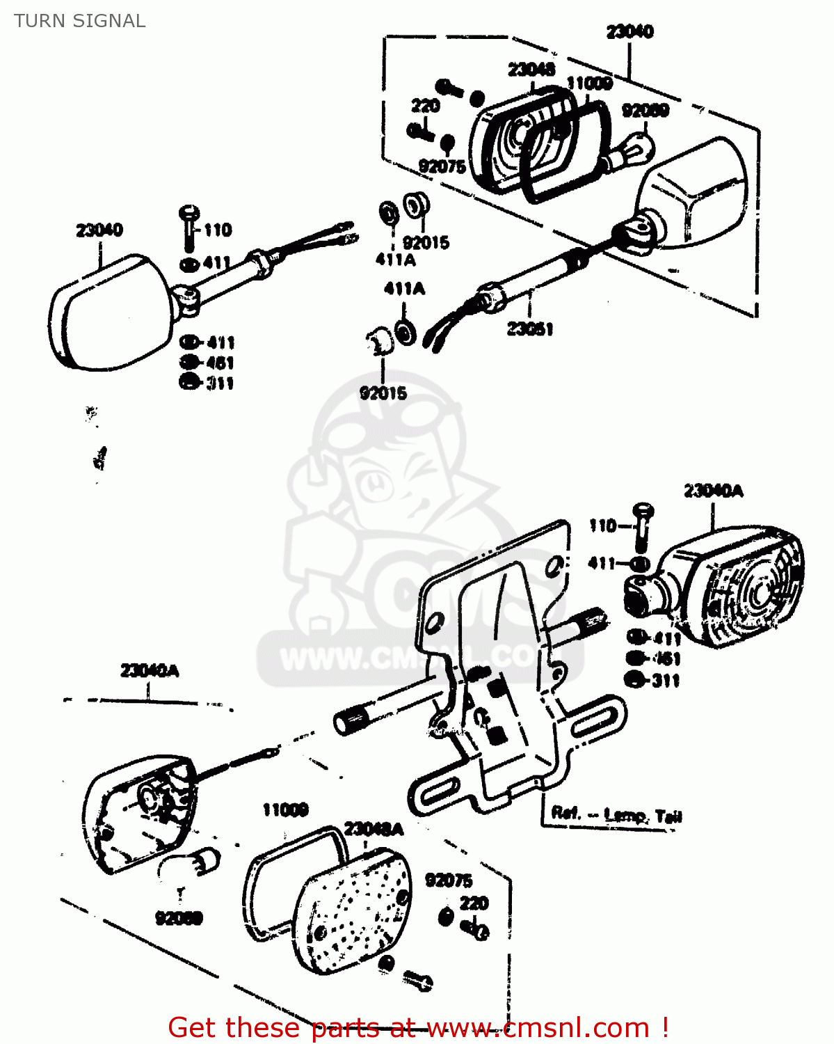 TURN SIGNAL KH125L1 1983 USA