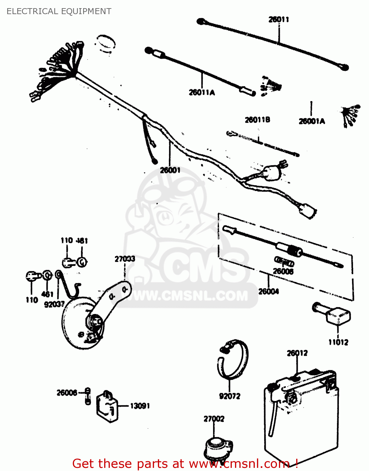 ELECTRICAL EQUIPMENT KH125L1 1983 USA
