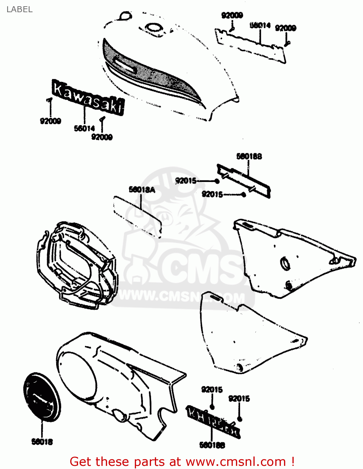 LABEL KH125L1 1983 USA