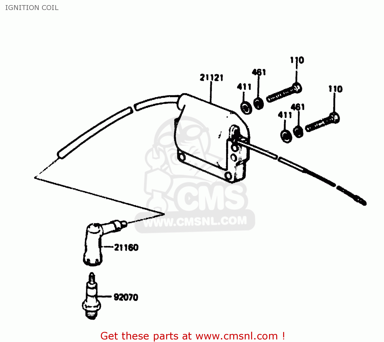 IGNITION COIL KH125L1 1983 USA