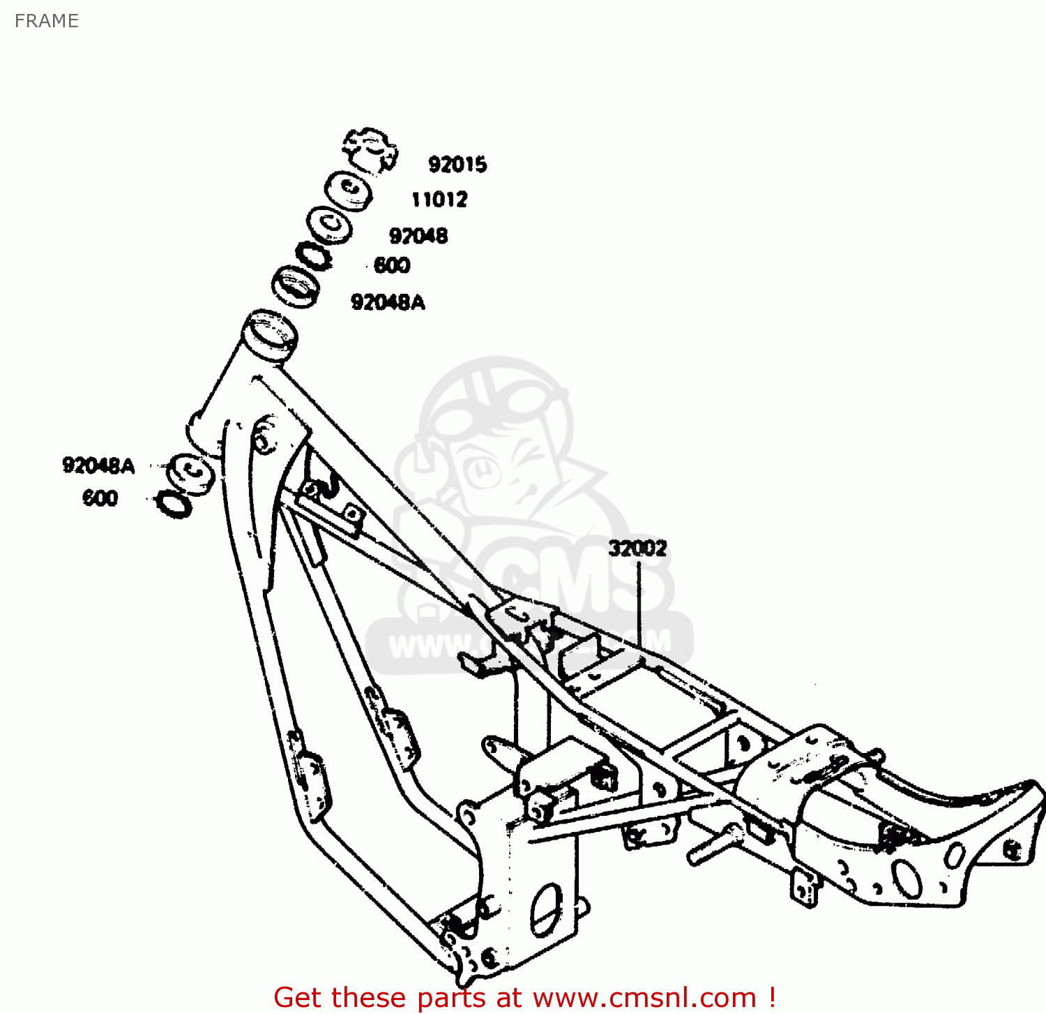 FRAME KH125L1 1983 USA