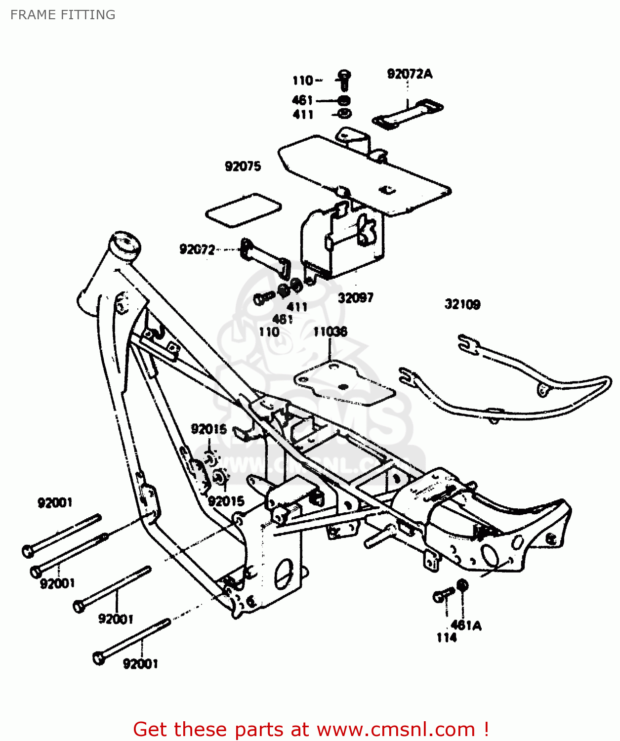 FRAME FITTING KH125L1 1983 USA