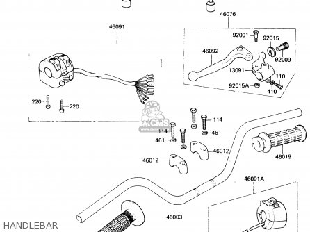 HANDLEBAR - KH125L1 1983 USA