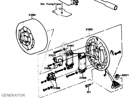 GENERATOR - KH125L1 1983 USA