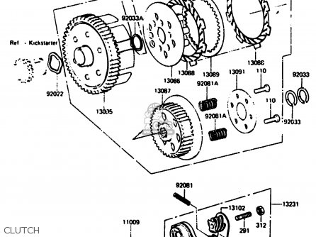 CLUTCH - KH125L1 1983 USA