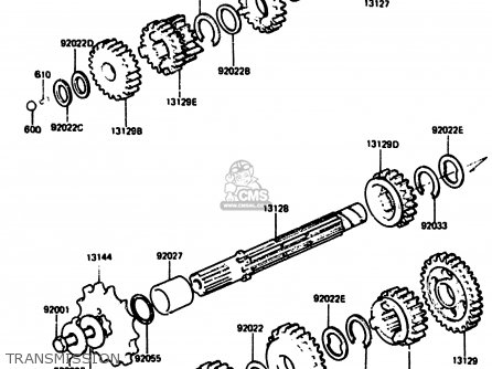 TRANSMISSION - KH125L1 1983 USA