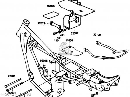 FRAME FITTING - KH125L1 1983 USA