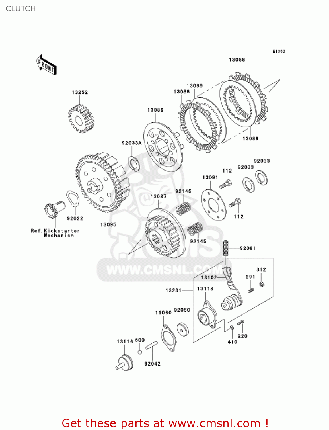 CLUTCH KH125M5 2000 CANADA