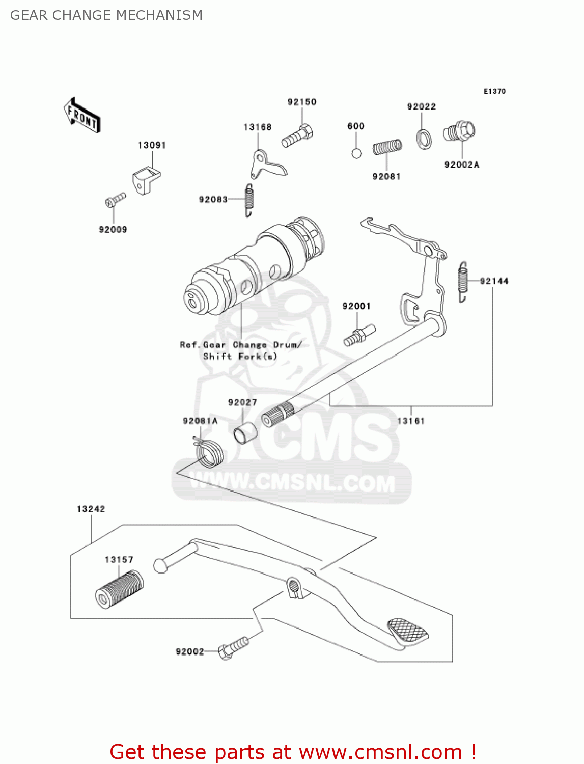 GEAR CHANGE MECHANISM KH125M5 2000 CANADA
