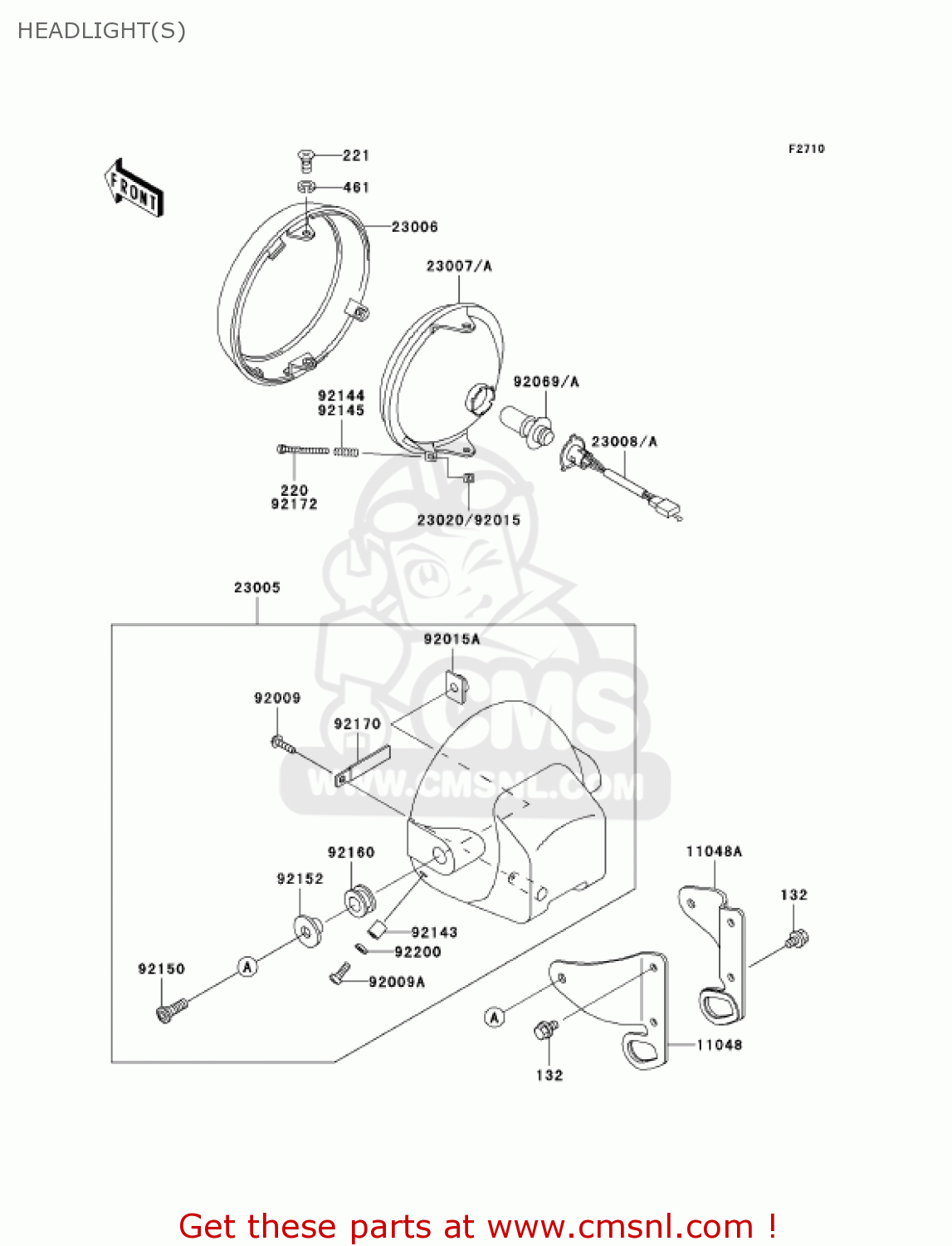 HEADLIGHT(S) KH125M5 2000 CANADA