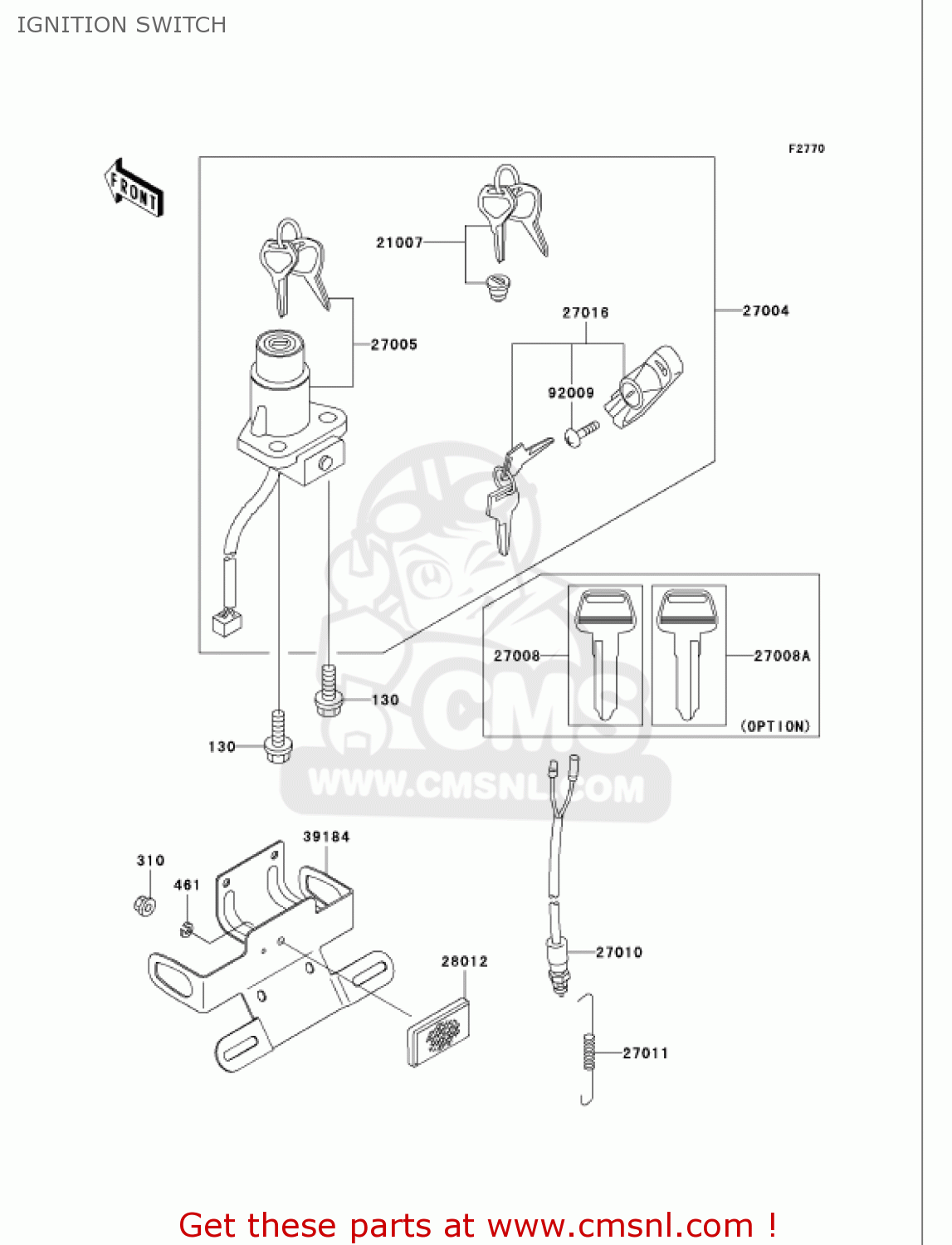 IGNITION SWITCH KH125M5 2000 CANADA