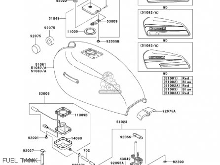 FUEL TANK - KH125M5 2000 CANADA