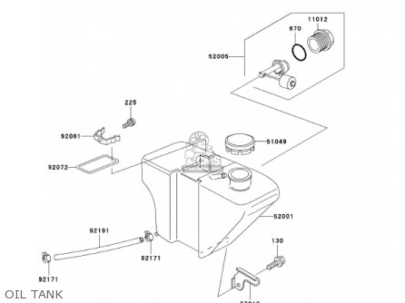 OIL TANK - KH125M5 2000 CANADA