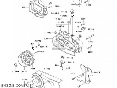 ENGINE COVER(S) - KH125M5 2000 CANADA