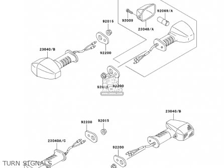 TURN SIGNALS - KH125M5 2000 CANADA