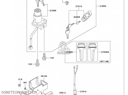 IGNITION SWITCH - KH125M5 2000 CANADA