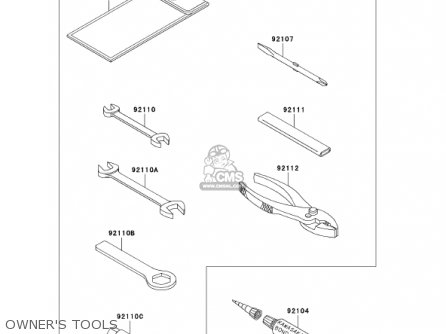 OWNER'S TOOLS - KH125M5 2000 CANADA