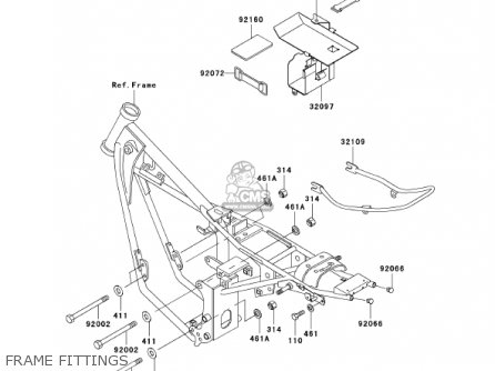 FRAME FITTINGS - KH125M5 2000 CANADA