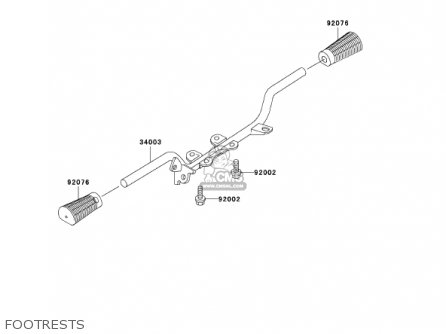FOOTRESTS - KH125M5 2000 CANADA