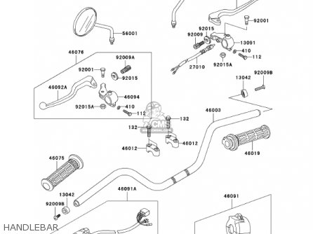 HANDLEBAR - KH125M5 2000 CANADA