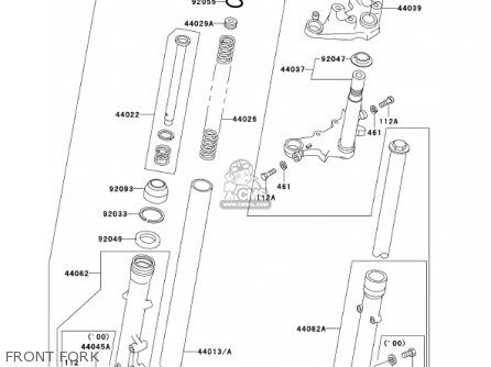 FRONT FORK - KH125M5 2000 CANADA
