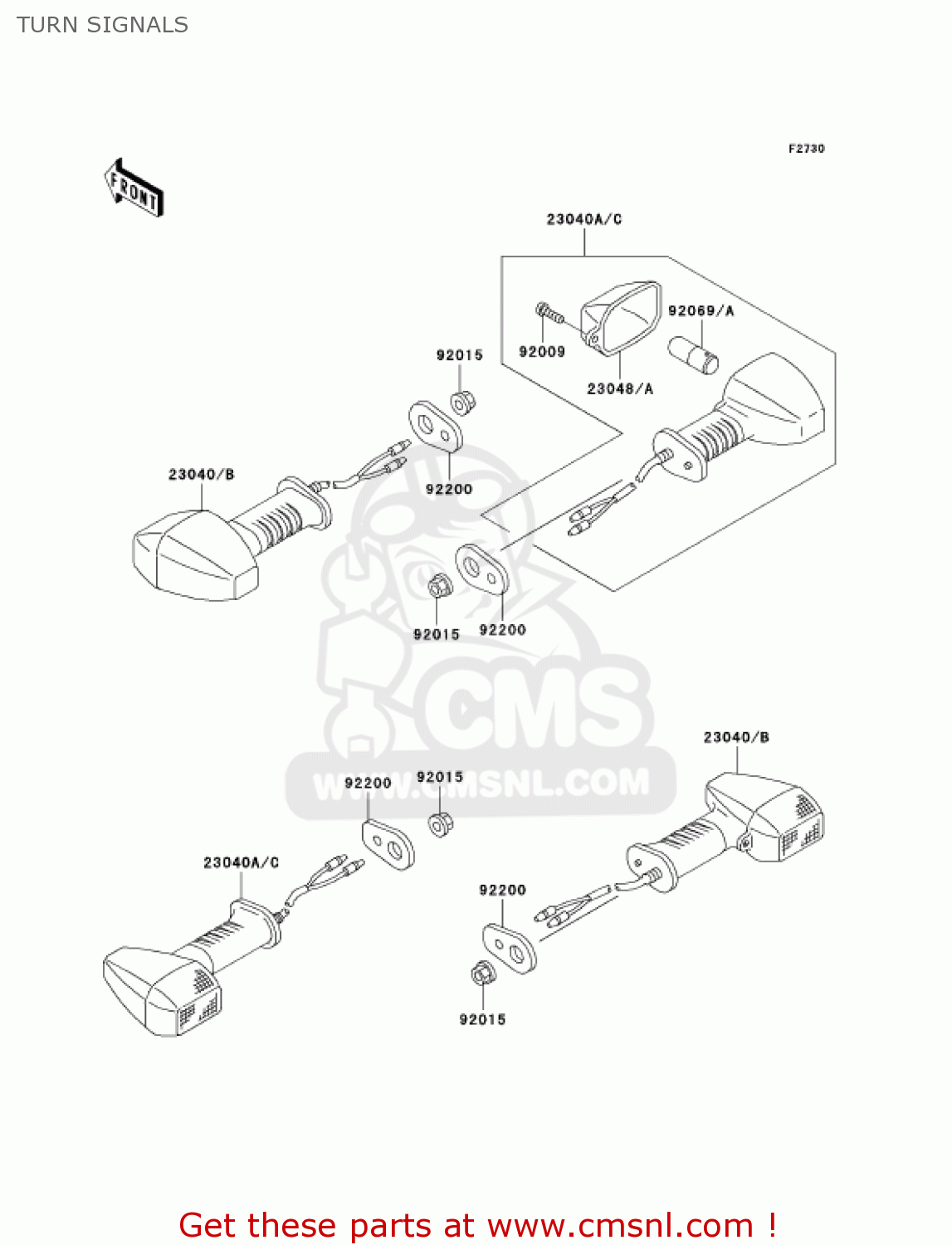 TURN SIGNALS KH125M8 2003 CANADA