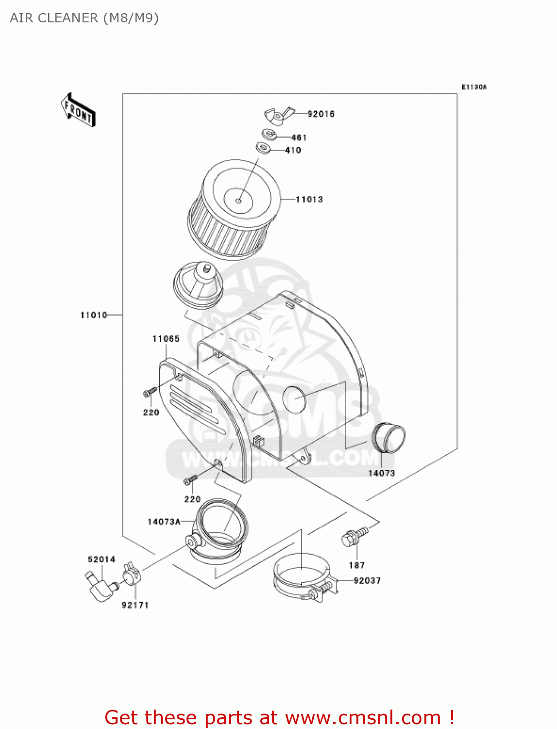 AIR CLEANER (M8/M9) KH125M8 2003 CANADA