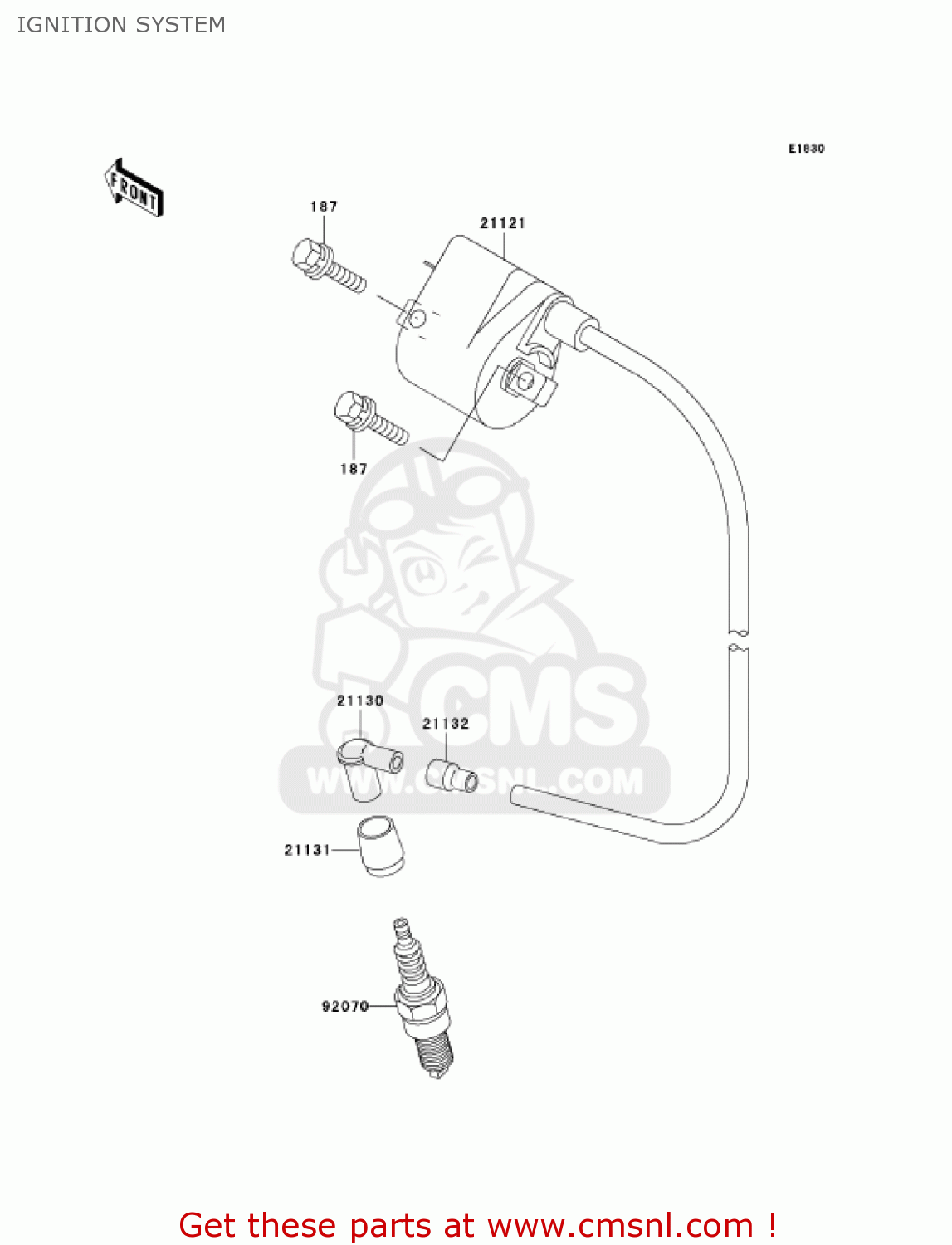 IGNITION SYSTEM KH125M8 2003 CANADA